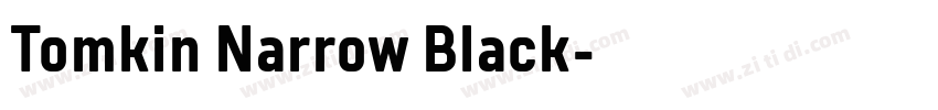 Tomkin Narrow Black字体转换